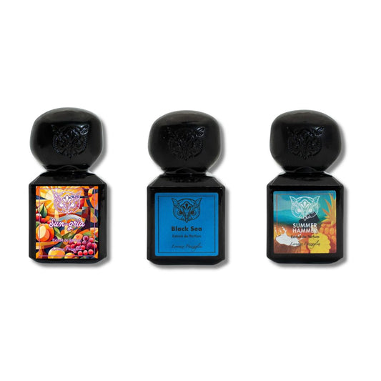Three Little Owls Summer Hummer, Sun-Gria, and Black Sea Extrait de Parfum